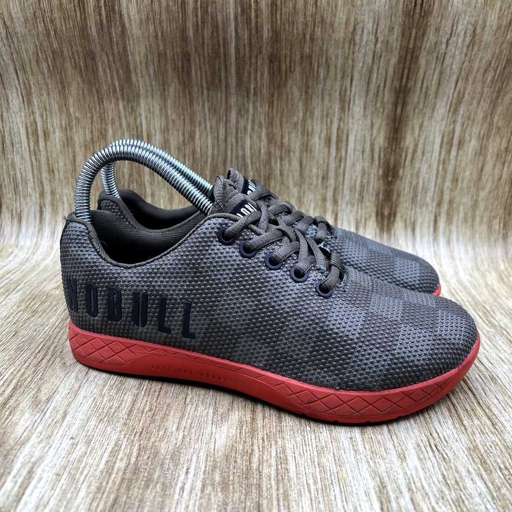 NOBULL Green and Orange Checked Athletic Shoes